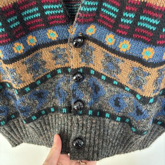 Vintage London Fog Cardigan Sweater Vest - Size XL - Picture 3 of 4